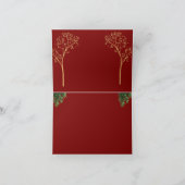 Custom Color Christmas Card Dankeskarte (Innenseite)