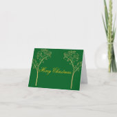 Custom Color Christmas Card Dankeskarte (Vorderseite)