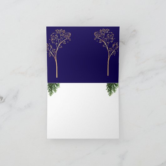 Custom Color Christmas Card Dankeskarte (Innenseite)