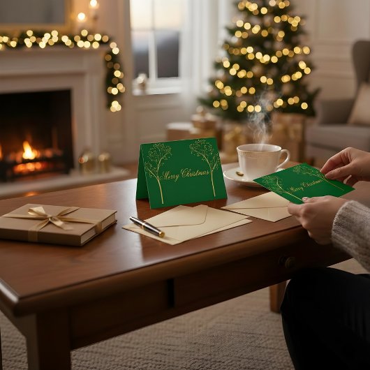 Custom Color Christmas Card Dankeskarte