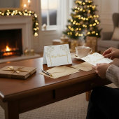 Custom Color Christmas Card Dankeskarte