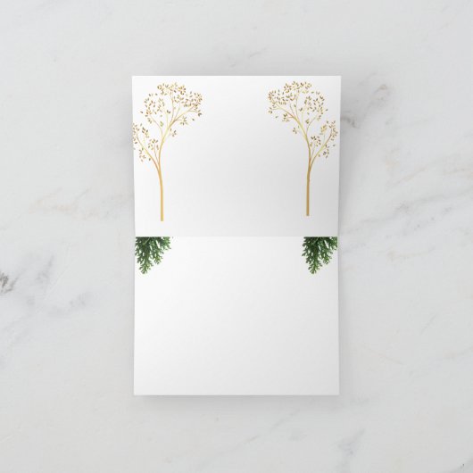 Custom Color Christmas Card Dankeskarte (Innenseite)