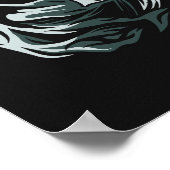 Custom color DEADMONTON Zombie Poster (Ecke)