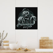 Custom color DEADMONTON Zombie Poster (Küche)