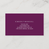 Custom Color Diamond Muster Hello Business Cards Visitenkarte (Rückseite)