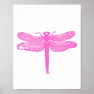 Custom Color Dragonfly Print Poster