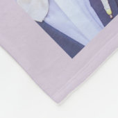 Custom Color Elegantes Script Mr & Mrs. Foto Colla Fleecedecke (Ecke)