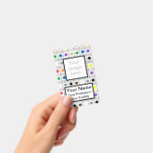 Custom Color Flash Cards - Abzeichen der Schulseri Ausweis (Handheld)