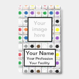 Custom Color Flash Cards - Abzeichen der Schulseri Ausweis