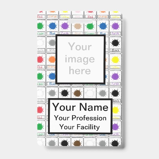 Custom Color Flash Cards - Abzeichen der Schulseri Ausweis (Vorderseite)