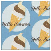 Custom color Ice Creme Hallo Stoff (Nahaufnahme)
