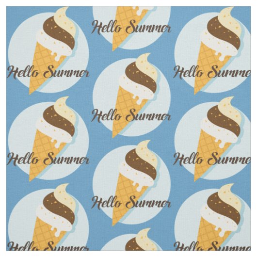Custom color Ice Creme Hallo Stoff (Muster)
