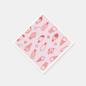 Custom Color Ice Creme Print Napkins Serviette (Ecke)