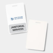 Custom Color Janitor Janitorial Services Companion Ausweis (Vorder- & Rückseite)