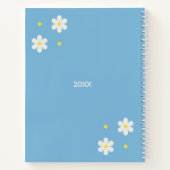 Custom Color Minimalist Daisy Recipe Journal Notizblock (Rückseite)