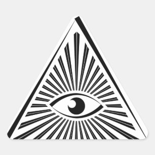 Custom Color Mystery Eye Spy Pyramid NSA Echelon Dreieckiger Aufkleber