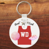 Custom Color Netball Bib Schlüsselanhänger (Vorderseite)