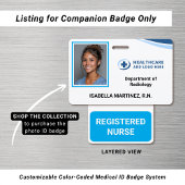 Custom Color Nurse Recognition Companion Ausweis