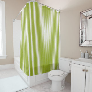 Custom Color Pinstripe Pattern Duschvorhang