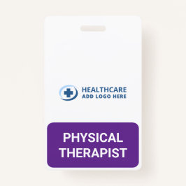 Custom Color PT Physical Therapist Companion Ausweis