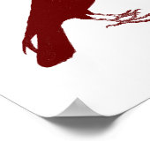 Custom Color Raven Print Poster (Ecke)