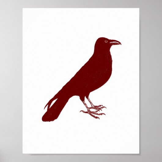 Custom Color Raven Print Poster (Vorne)