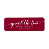 Custom Color Relax Script Spread the Love Wedding (Vorne)