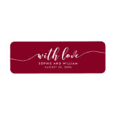 Custom Color Relax Script With Love Wedding Favor (Vorne)