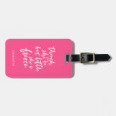 Custom Color Script Klein aber fierce Shakespeare Gepäckanhänger (Vorderseite horizontal)