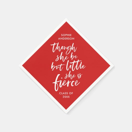 Custom Color Script Klein aber fierce Shakespeare Serviette (Ecke)