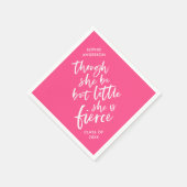 Custom Color Script Klein aber fierce Shakespeare Serviette (Ecke)