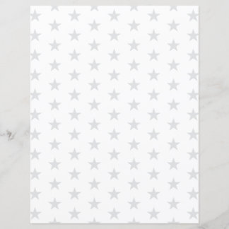 Custom Color Stars on White Scrapbook Paper