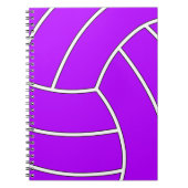 Custom Color Volleyball-Notebook Notizblock (Vorderseite)