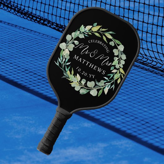 Custom Color Wedding Greenerity Black Pickleball Schläger