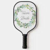 Custom Color Wedding Greenerity Bride Pickleball Schläger (Rückseite)