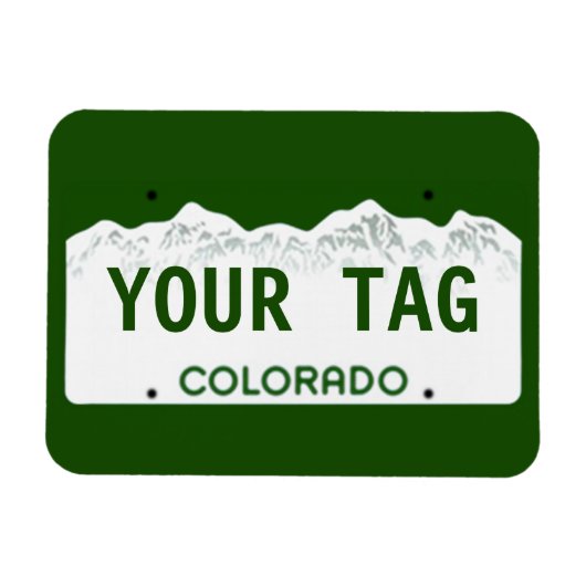 Custom Colorado License Plate Magnet (Horizontal)