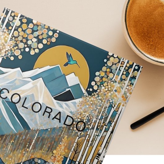 Custom Colorado Mountain Hummingbird Fliese