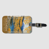 Custom Colorado Mountain Vacation Souvenir Gepäckanhänger (Vorderseite (Horizontal))