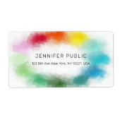 Custom Colorful Abstrakt Modern Elegant Einfach (Vorne)