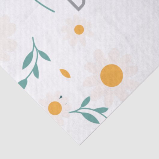 Custom Colorful Floral Pattern Wrapping Seidenpapier (Detail)
