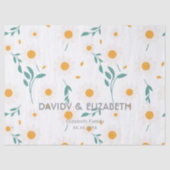 Custom Colorful Floral Pattern Wrapping Seidenpapier (Vorderseite)