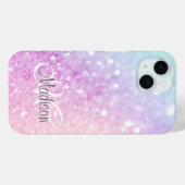 Custom Colorful Glitzer Iridescent Elegante Case-Mate iPhone Hülle (Rückseite (Horizontal))