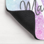 Custom Colorful Glitzer Iridescent Elegante Mousepad (Ecke)