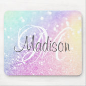 Custom Colorful Glitzer Iridescent Elegante Mousepad (Vorne)
