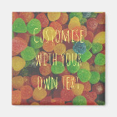 Custom Colorful Gumdrops Candy Magnet (Vorne)