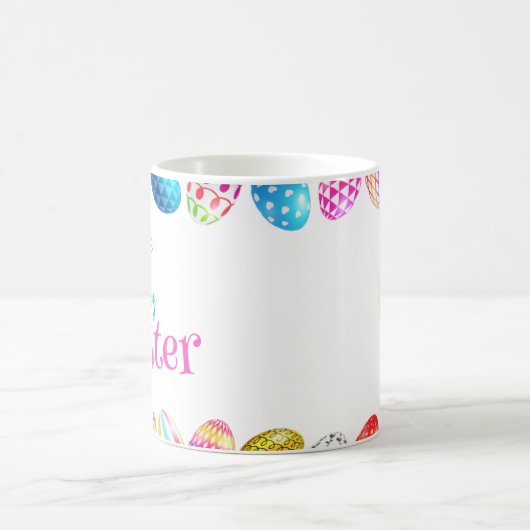 Custom Colorful Happy Ostereier Coffee Tasse (Mittel)
