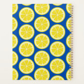 Custom Colorful Lemon Fruchtprint Planer (Rückseite)