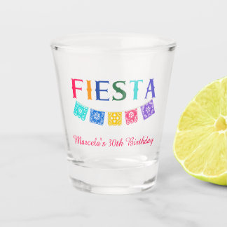 Custom Colorful mexikanische Fiesta Geburtstag Schnapsglas