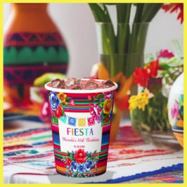 Custom Colorful mexikanische Fiesta Geburtstag Schnapsglas