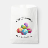 Custom Colorful Modern Egg Happy Oster Geschenktütchen (Vorderseite)